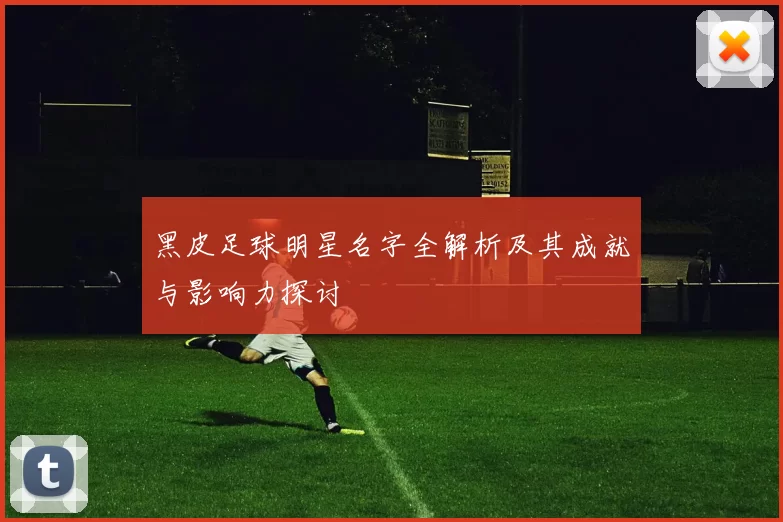黑皮足球明星名字全解析及其成就与影响力探讨